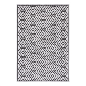 Safavieh Linden 100 5'-3&quot x 7'-6&quot Power Loomed Rug in Light Gray / Charcoal