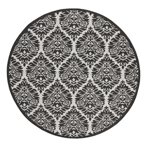 Safavieh Linden 100 6'-7&quot x 6'-7&quot Power Loomed Rug in Light Gray / Charcoal