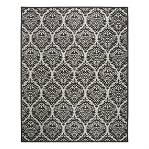 Safavieh Linden 100 9'-0&quot x 12'-0&quot Power Loomed Rug in Light Gray / Charcoal