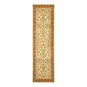 Safavieh Lyndhurst 2'-3&quot x 12'-0&quot Power Loomed Rug in Ivory / Rust