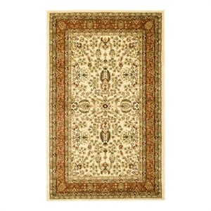Safavieh Lyndhurst 3'-3&quot x 5'-3&quot Power Loomed Rug in Ivory / Rust