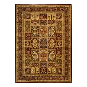 Safavieh Lyndhurst 8'-0&quot x 11'-0&quot Power Loomed Rug in Multi-Color / Red