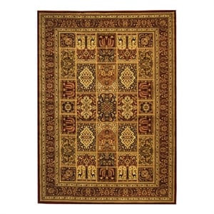 Safavieh Lyndhurst 9'-0&quot x 12'-0&quot Power Loomed Rug in Multi-Color / Red
