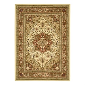 Safavieh Lyndhurst 8'-0&quot x 10'-0&quot Power Loomed Rug in Ivory / Rust