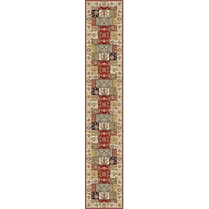 Safavieh Lyndhurst 2'-3&quot x 12'-0&quot Power Loomed Rug in Multi-Color / Ivory