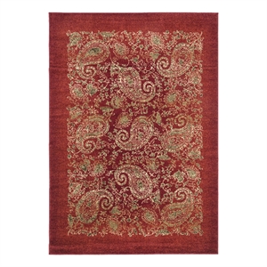 Safavieh Lyndhurst 4'-0&quot x 6'-0&quot Power Loomed Rug in Red / Multi-Color
