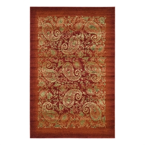 Safavieh Lyndhurst 6'-0&quot x 9'-0&quot Power Loomed Rug in Red / Multi-Color