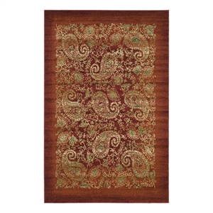 Safavieh Lyndhurst 8'-0&quot x 11'-0&quot Power Loomed Rug in Red / Multi-Color