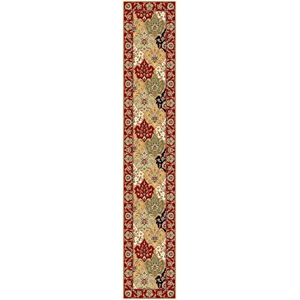 Safavieh Lyndhurst 2'-3&quot x 12'-0&quot Power Loomed Rug in Multi-Color / Red