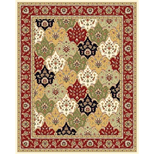 Safavieh Lyndhurst 9'-0&quot x 12'-0&quot Power Loomed Rug in Multi-Color / Red