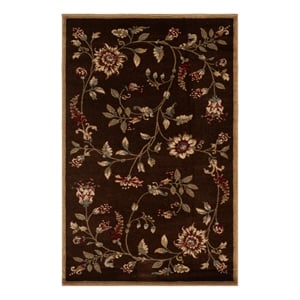 Safavieh Lyndhurst 4'-0&quot x 6'-0&quot Power Loomed Rug in Brown / Multi-Color