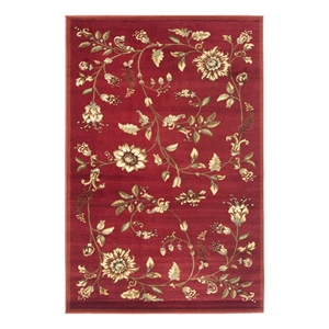 Safavieh Lyndhurst 3'-3&quot x 5'-3&quot Power Loomed Rug in Red / Multi-Color