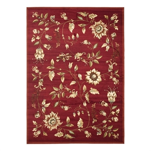 Safavieh Lyndhurst 8'-0&quot x 11'-0&quot Power Loomed Rug in Red / Multi-Color