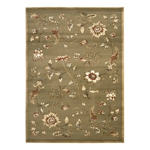 Safavieh Lyndhurst 4'-0&quot x 6'-0&quot Power Loomed Rug in Green / Multi-Color