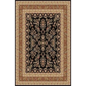 Safavieh Lyndhurst 9'-0&quot x 12'-0&quot Power Loomed Rug in Black / Tan