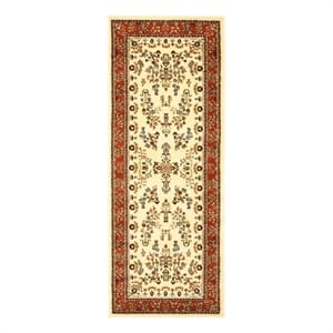 Safavieh Lyndhurst 2'-3&quot x 6'-0&quot Power Loomed Rug in Ivory / Rust
