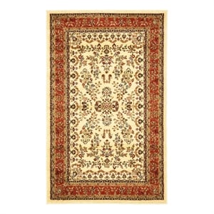 Safavieh Lyndhurst 3'-3&quot x 5'-3&quot Power Loomed Rug in Ivory / Rust