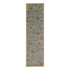 Safavieh Lyndhurst 2'-3&quot x 16'-0&quot Power Loomed Rug in Blue / Multi-Color