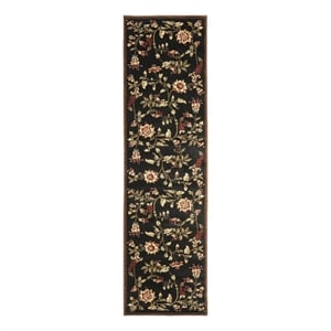 Safavieh Lyndhurst 2'-3&quot x 16'-0&quot Power Loomed Rug in Black / Multi-Color