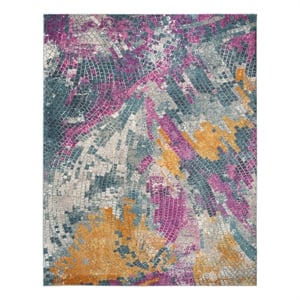 Safavieh Madison 200 8'-0&quot x 10'-0&quot Jute Power Loomed Rug in Blue / Multi-Color