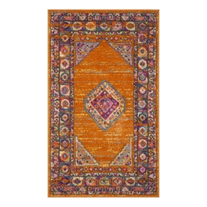 Safavieh Madison 3'-0&quot x 5'-0&quot Power Loomed Rug in Orange / Fuscia