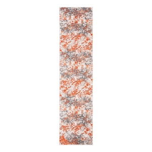 Safavieh Madison 2'-2&quot x 8'-0&quot Cotton Power Loomed Rug in Gray / Orange