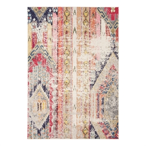 Safavieh Madison 2'-0&quot x 4'-0&quot Cotton Power Loomed Rug in Gray / Orange