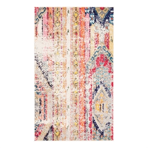 Safavieh Madison 3'-0&quot x 5'-0&quot Cotton Power Loomed Rug in Gray / Orange