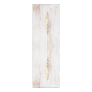Safavieh Malibu 2'-6&quot x 8'-0&quot Polyester Power Loomed Rug in Beige / Gold