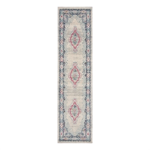 Safavieh Madison 900 2'-0&quot x 8'-0&quot Jute Power Loomed Rug in Light Gray / Fuscia