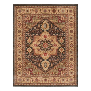 Safavieh Mahal 8'-0&quot x 10'-0&quot Power Loomed Rug in Navy / Natural