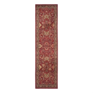 Safavieh Mahal 2'-2&quot x 20'-0&quot Power Loomed Rug in Red / Navy