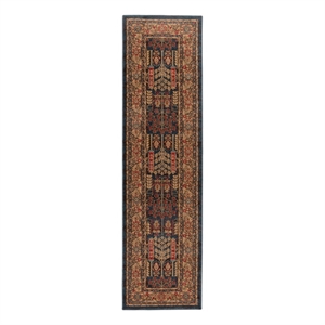 Safavieh Mahal 2'-2&quot x 16'-0&quot Power Loomed Rug in Navy / Natural