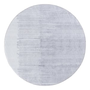 Safavieh Malibu 6'-0&quot x 6'-0&quot Polyester Power Loomed Rug in Light Gray / Gray