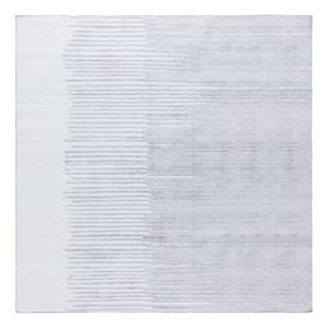 Safavieh Malibu 6'-0&quot x 6'-0&quot Polyester Power Loomed Rug in Light Gray / Gray