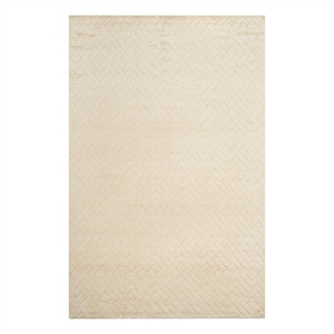 Safavieh Manhattan Shag 6'-0&quot x 9'-0&quot Wool Hand Tufted Rug in Ivory