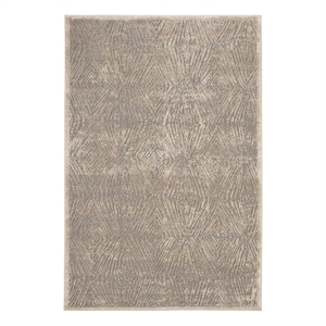 Safavieh Meadow 3'-3&quot x 5'-0&quot Polyester Power Loomed Rug in Ivory / Gray