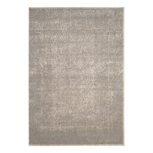 Safavieh Meadow 5'-3&quot x 7'-6&quot Polyester Power Loomed Rug in Ivory / Gray