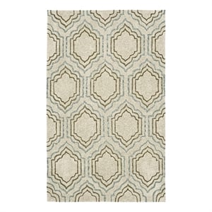 Safavieh Modern Art 8'-0&quot x 10'-0&quot Polyester Hand Tufted Rug inBeige/Multi-Color