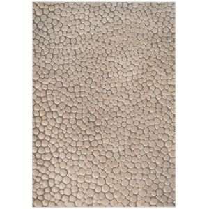 Safavieh Meadow 100 4'-0&quot x 6'-0&quot Polyester Power Loomed Rug in Beige