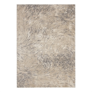 Safavieh Meadow 4'-0&quot x 6'-0&quot Polyester Power Loomed Rug in Ivory / Gray