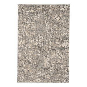 Safavieh Meadow 3'-3&quot x 5'-0&quot Polyester Power Loomed Rug in Beige / Gray