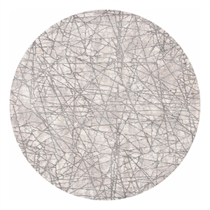 Safavieh Meadow 6'-7&quot x 6'-7&quot Polyester Power Loomed Rug in Beige / Gray