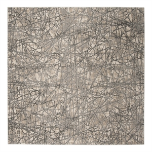 Safavieh Meadow 6'-7&quot x 6'-7&quot Polyester Power Loomed Rug in Beige / Gray