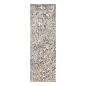 Safavieh Meadow 100 2'-7&quot x 8'-0&quot Polyester Power Loomed Rug in Gray
