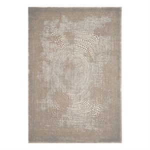 Safavieh Meadow 4'-0&quot x 6'-0&quot Polyester Power Loomed Rug in Ivory / Gray