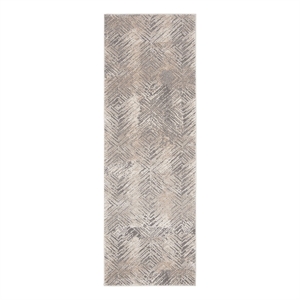 Safavieh Meadow 2'-7&quot x 8'-0&quot Polyester Power Loomed Rug in Ivory / Gray