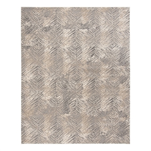Safavieh Meadow 8'-0&quot x 10'-0&quot Polyester Power Loomed Rug in Ivory / Gray