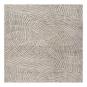 Safavieh Meadow 6'-7&quot x 6'-7&quot Polyester Power Loomed Rug in Taupe