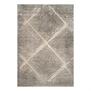 Safavieh Meadow 5'-3&quot x 7'-6&quot Polyester Power Loomed Rug in Taupe